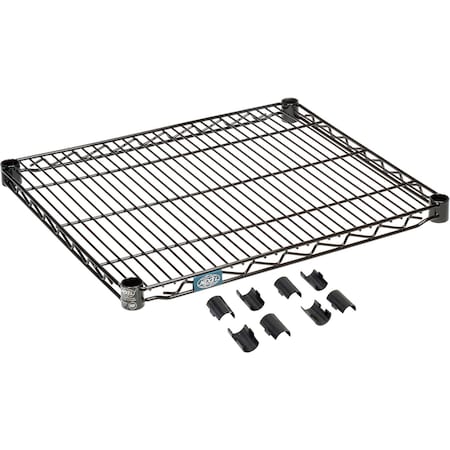 Nexel Black Epoxy Wire Shelf 30inW x 21inD S2130B